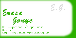 emese gonye business card